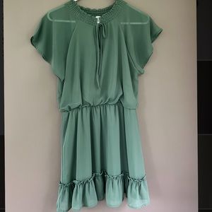 Green summer dress